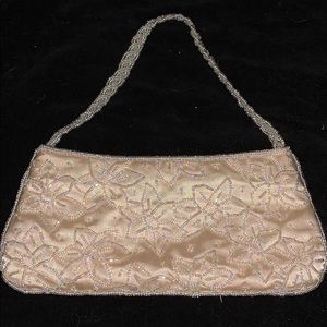 Antique small stunning beautiful beadwork bag